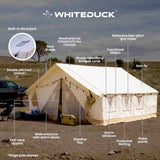 14'x16' Alpha Wall Tent -Water Repellent - The Ultimate 4-Season Family Camping & Group Hunting Tent