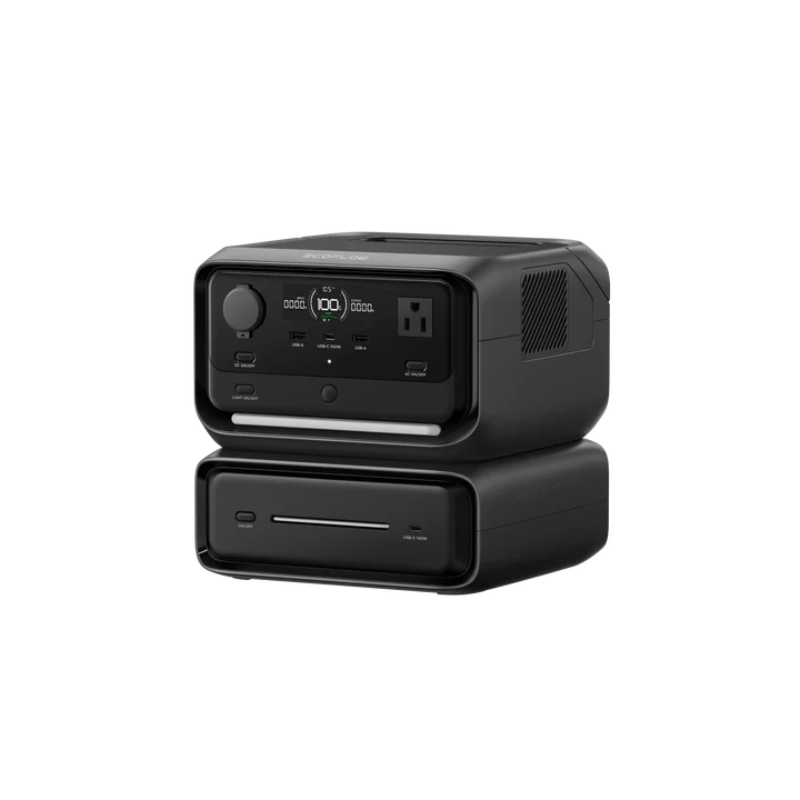 EcoFlow River 3 Max Portable Power Station – 572Wh Expandable LiFePO4 Battery with 600W Output (1200W X-Boost) & 1-Hour Fast Charging for Camping, Backup & Travel