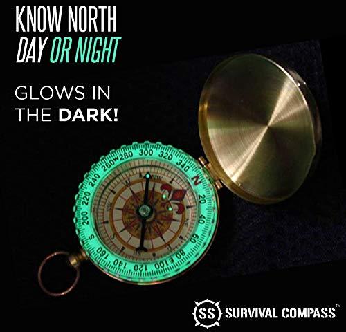 Sharp Survival Camping Compass | Glow in The Dark