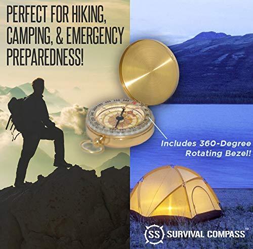 Sharp Survival Camping Compass | Glow in The Dark