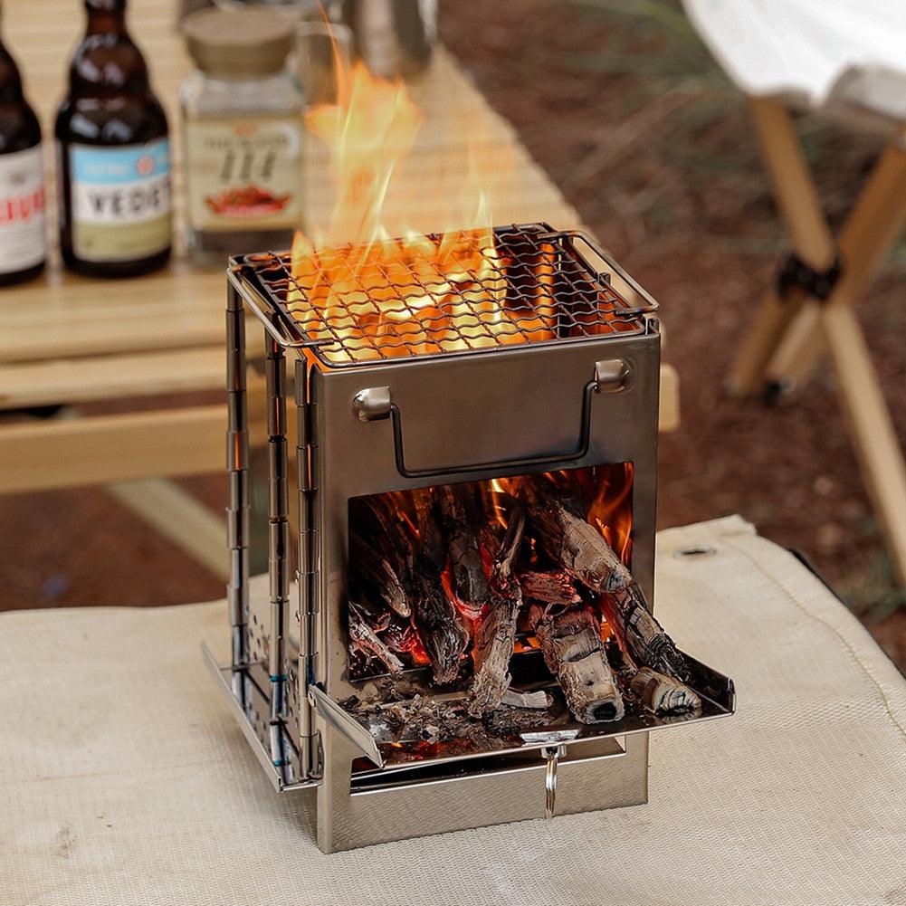 Mini Outdoor Portable Firewood Stove - Dead End Survival