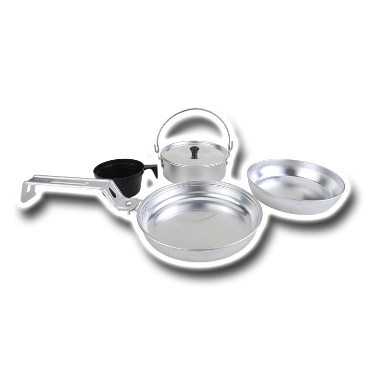 Camping Cookware Set, Aluminum - Dead End Survival
