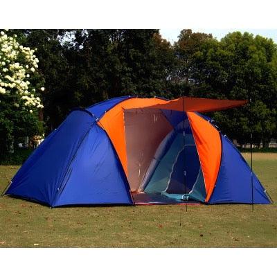 Large Double Layer Waterproof Two Bedrooms Tent