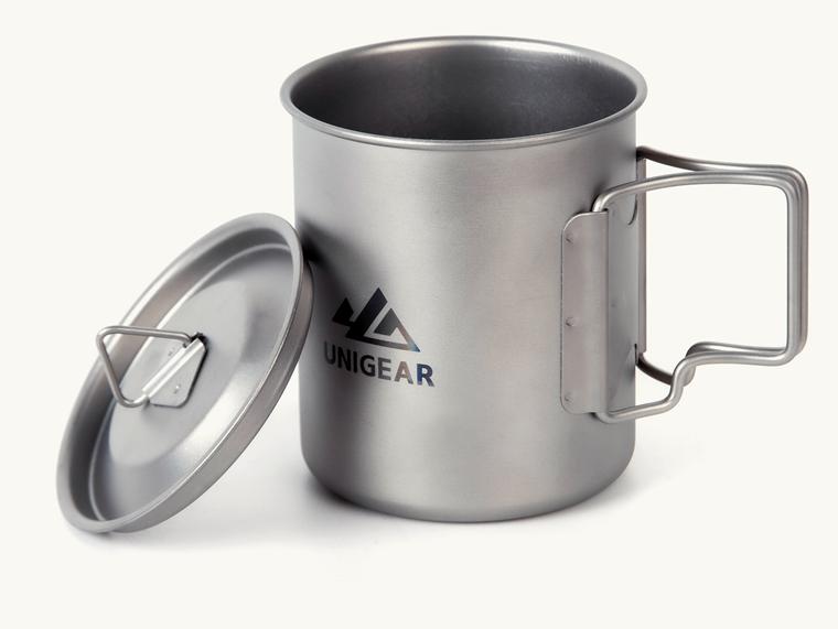 100% Titanium Camping Cup 450ml - Dead End Survival