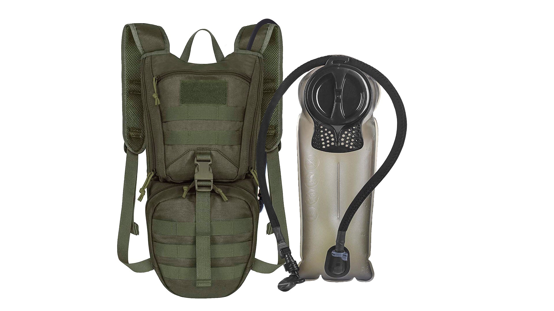 Tactical Hydration Backpack with 2.5L Bladder