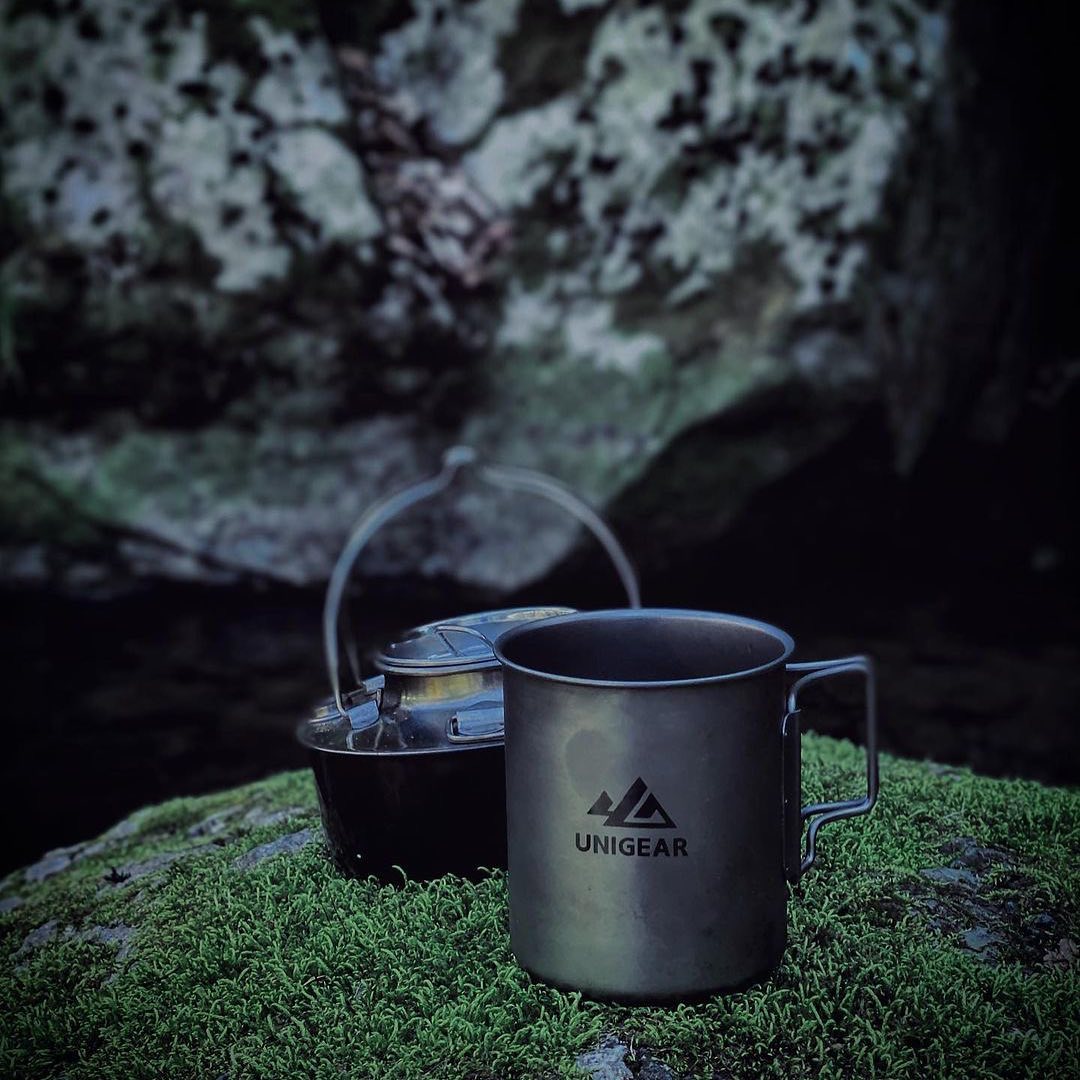 100% Titanium Camping Cup 450ml - Dead End Survival