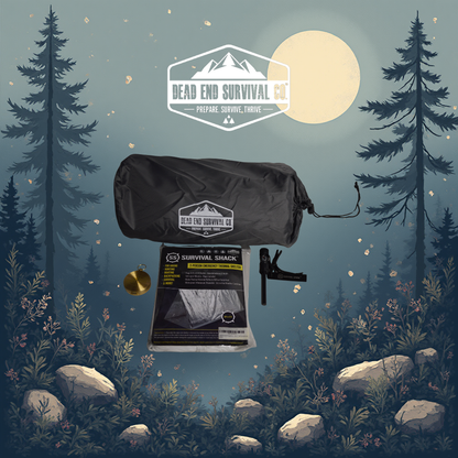 The Survival Bundle – Fire Starter, Compass, Emergency Tent & Sleeping Pad Kit