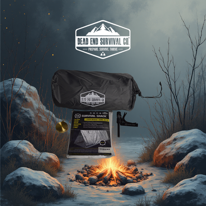 The Survival Bundle – Fire Starter, Compass, Emergency Tent & Sleeping Pad Kit