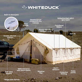 12'x14' Alpha Wall Tent - The Ultimate 4-Season Family Camping & Group Hunting Tent