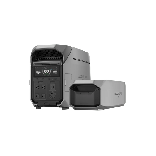 EcoFlow Delta Pro 3 Portable Power Station + 1 Extra Battery | Ultimate Off-Grid & Emergency Backup Power