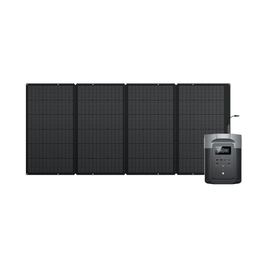EcoFlow DELTA 2 Max Portable Power Station + 400W Portable Solar Panel