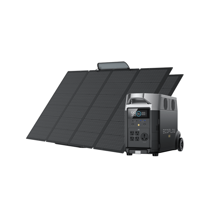 EcoFlow Delta Pro plus 400W Solar Panel- Harness the Sun's Power with the Leading Portable Solar Generator
