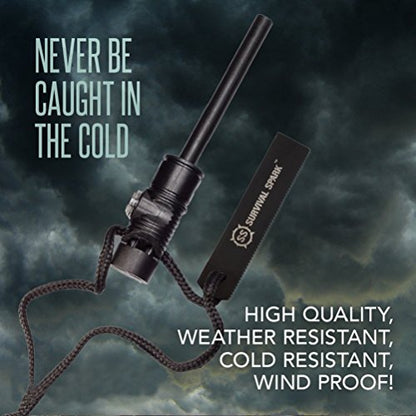 The Survival Bundle – Fire Starter, Compass, Emergency Tent & Sleeping Pad Kit