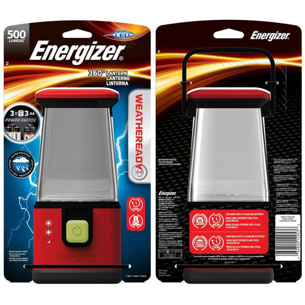 Energizer Red Emergency Lantern 500 Lumens - Dead End Survival