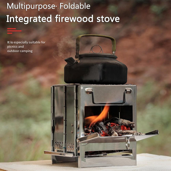 Mini Outdoor Portable Firewood Stove - Dead End Survival