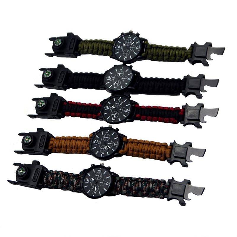 Multi function Camping Survival Watch Bracelet