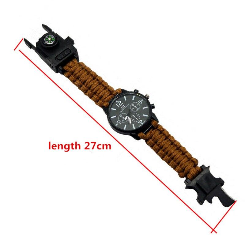 Multi function Camping Survival Watch Bracelet