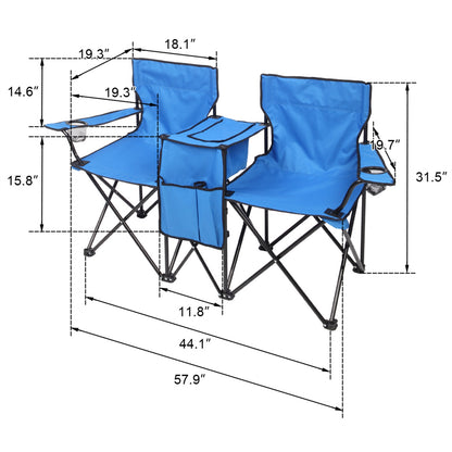 Portable Folding Chair with Removable Sun Umbrella