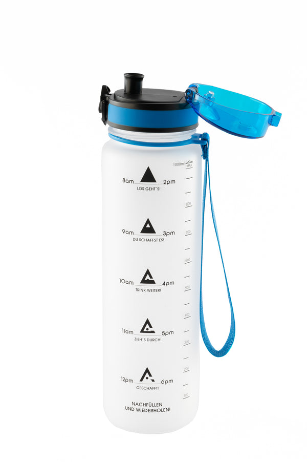 Sports Water bottle 1L Water Bottle with time Markings