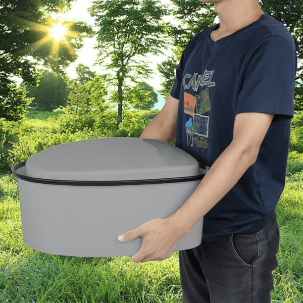 Outdoor Portable Toilet with Non-slip Mat - Dead End Survival