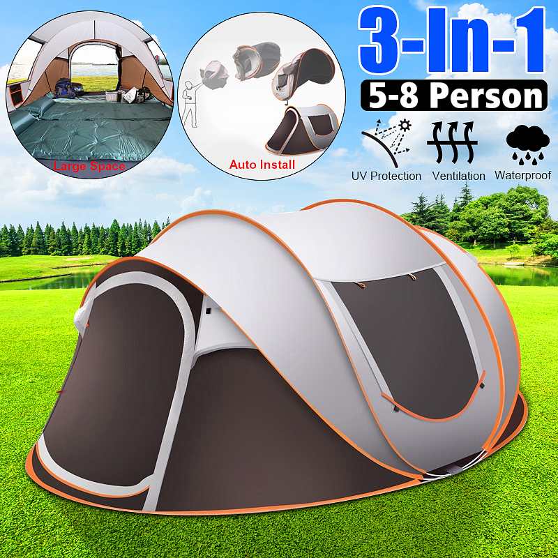 4-5 Person Automatic Pop-Up Camping Tent